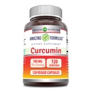 Incrivel Formulas Suplemento de Curcumina 700 Mg 120 Cápsulas Veggie Extrato de Raiz Turmérica Não-GMO Gluten Free .