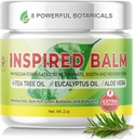 Balm de árvore de chá de força extra para a pele - Creme de pé de atletas - Jock Comichão Creme para homens e mulheres - Creme de minhoca - Ideal para coceira, pele seca - Médico de ação rápida Formulado Tea Tree Foot Cream (2 onças)
