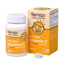 Vitamina C invencível de Renzo para crianças com Elderberry e Zinco, Dissolváveis Crianças Vitaminas para apoio imune, 60 Abas de Melty de laranja