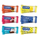 LUNA Bar - Pacote de variedades - 6 sabores - Lanches - Não-GMO - Bares de proteína sem glúten - Feito com aveia orgânica (12 Pack)