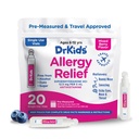 Dr. Crianças Medicina de alívio de alergia infantil com difenidramina - Frascos pré-mensurados de uso único, Crianças Anti-histamínico para espirros, Nariz Runny & Olhos Comichões, Mistura de sabor Berry, 20 Contagem (Pack of 1)