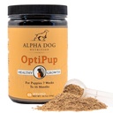 Alpha Dog Nutrition OptiPup All-in-1 Puppy Multivitamin contém 31 Superalimentos, incluindo probióticos e prebióticos para suporte digestivo, pele e saúde imune, e crescimento ótimo (60 Servings)