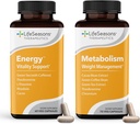 Metabolismo Controle de Peso & Energia Aumentar Suplemento - Natural Appetite Supressor - Curbs Cravings - Chá Verde, Coffee Bean, Chromium, Cacao & Theobromine - 130 Cápsulas