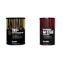 Animais TNT+ Test Booster & M-Stak Muscle Building Stack para homens - 21 Conde