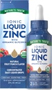 Nature's Truth Ionic Líquido Zinco Suplemento 2 fl oz com Glicerina Orgânica USDA Orgânica Vegan, Non-GMO & Gluten Free