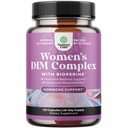 Natures Craft Potent DIM Supplement for Women - Hormone Balance for Women with DIM and Black Pepper Menopause Support and PMS Relief - Suplementos de Menopause Força extra 300mg por serviço