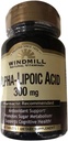 Moinho de vento Ácido Alfa Lipóico 300 Mg Comprimidos 60 Ea, 60,0 Contagem