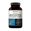 NatureBell Advanced Glucosamine Condroitin HSH Supplement, 240 Cápsulas Complexo de Apoio Conjunto 10-em-1 – com Ácido Hialurônico, Colágeno, Açafrão, Boswellia, & More – Não-GMO