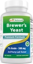 Melhor Natural, Brewers Levedura, 7-1/2 Grãos com Vitamina B1, Vitamina B2, 1000 mg 240 Comprimidos (240 Contagem de 1))