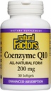 Factores Naturais Coenzima Q10 - Suplemento de Suporte Antioxidante Suporta Produção de Energia Celular - Melhor Absorção Aids Função do Coração Saudável - 200 mg, 30 Softgels (30 Servings)