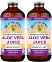 Lily Of the Desert Organic Aloe Vera Juice, Fillet interno, 16 Onça Fluída (Pacote de 2)