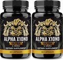 (2 Pack) Alpha X10nd Ultra para homens, Fórmula masculina oficial para manter a resistência e pico de desempenho, Mistura All-Natural para Nutrição e Apoio à Saúde, AlphaX10nd Suplemento Comentários (120 Cápsulas)