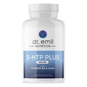 DR. NUTRIÇÃO EMIL 200 MG 5-HTP Além disso, com SAM-e para manter o sono normal saudável e criar um senso de bem-estar - 5HTP Suplemento com vitamina B6-60 Cápsulas Vegan, 30 Servings