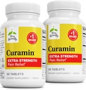 Terry Naturalmente Curamin força extra - Curcumina & Boswellia para apoio à circulação saudável - Suplemento acúrmico para apoiar articulações, saúde muscular e produção de endorfina - 30 comprimidos (Pacote de 2)