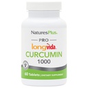 NaturesPlus PRO Longvida Curcumin 1000 mg - 60 Comprimidos - Promove proteção radical livre saudável - Não-GMO, Vegan & Gluten Free - 60 Servings