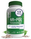 Health Thru Nutrition NAD+ Ativador NR com PQQ, 300mg Nicotinamida Ribosido + 20mg PQQ, Mitocondria Maximizer, Não-GMO, Embalagem de 60