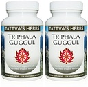 Triphala Guggul Herbal Supplement, Ayurveda Herbal Supplements, Digestive Health & Support, Triphala Powder Cápsulas, 240 Count (2 Pack), 25 Anos de Serviço Premium