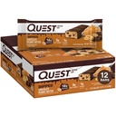 Nutrição Quest Churrasco Chocolate Amendoim Protein Bares, 18g Protein, 1g de açúcar, 3g de carboidratos líquidos, Sem glúten, 12 contagem