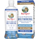 MaryRuth Orgânicos Líquidos Durante a noite Multimineral □ No Melatonina □ Rotina de hora de dormir □ Citrato de magnésio □ Cálcio □ Zinco □ Vitamina D3 □ Disponível em 4 sabores - Vegan □ Açúcar Grátis □ Glúten □ 32 Oz