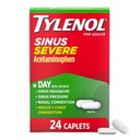 Tilenol Sinus Severo Medicina de alívio do frio e da gripe durante o dia Caplets, Reliever Dor Não-Drowsy, Expectante Redutor de Febre e Descongestionante, Acetaminofeno, Guaifenesina e fenilefrina HCl, 24 ct