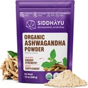 Pó de Ashwagandha orgânico Siddhayu - 12 onças