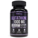 1000mg Glutationa para suporte imunológico - 100mg Complexo de Absorção - Suplemento de Glutationa lipossómica reduzida com ácido alfa lipoico - Brain Booster, Pele brilhante, Suporte de fígado