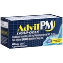 Advil PM Liqui-Gels Dor Sono noturno, 40 Liqui-Gels (Pacote de 2)