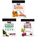 Fator de força melhor suplemento de apoio conjunto açafrão & Verdes mais inteligentes Superfood mastiga, 60 mastigação suave e beterrabas totais mastigação suave, 60 mastigação