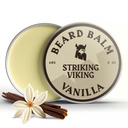Balsa de barba viking para homens - Deixe em Condicionador de barba - Balm Styling feito com manteiga de barba naturalmente derivada, Óleos de Argan & Jojoba (2 Ounce (Pacote de 1), Baunilha)