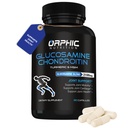 NUTRIÇÃO ORPHIC Glucosamina Condroiting MSM 2100MG (90 Caps) - Suplemento de Apoio Conjunto para Homens e Mulheres* - Apoia Cartilagem e Mobilidade Conjunta