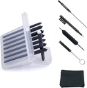 (4 embalagens) Aparelhos auditivos Filtros de guarda de cera (32 unidades) Cera de substituição Cerumen Stop Wax Traps para Phonak, Widex, Unitron e Resom - 5 peças Aparelhos auditivos Kit de limpeza Acessórios com caixa de transporte