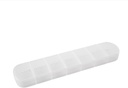 Organizador de comprimidos semanal, grande lembrete de caso de vitamina de 7 dias, Matte White, caixa diária de medicina, recipiente de dispensador de cápsulas AM PM para medicamentos, Suplemento nutricional, óleo de peixe, comprimidos, Gla
