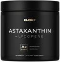 Astaxantina 24mg + Lycopeno 50mg de força clínica Carotenóides Suplemento de pele w. 100% natural de MicroAlgas - Melhores suplementos de astaxantina para a saúde da pele e pigmentação - Astaxantina