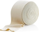 Elástico Tubular Suporte Bandagem Tamanho C, Caixa 10M - Cor Natural (2,75" X 33 pés) para Bandagem de Suporte de Joelho Grande - Medium Tigh, Cotton Spandex