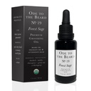 Vegan Mia - USDA Organic Spruce-Scented Beard Oil for Men, 3 em-1 Premium Grooming Oil with Argan Oil and more - Para o crescimento e manutenção da barba, Ode To The Beard Forest Sage Beard Oil, 1 fl oz