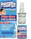 Pressureze Nasal Spray - Tudo Natural Preservativo-Free Sterile - Rápido alívio Nasal Spray - para Sinus Alergies Congestion Bloqueado Orelhas Roncando alto