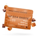 SGC Maior Concentração 100mg de cafeína por Gummy, 2 chicletes por embalagem, 6-Pack Mocca Shots Salted Caramel Plant-Based nootropic Instant Energy with Ginkgo biloba, Theobromine.