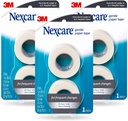 Nexcare Fita de Papel Gentil, Fita de Papel Médico, Secures Dressings and Lifts Away Gentilmente - 1 em x 10 Yds, 6 rolos de Fita