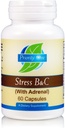 Prioridade Um Vitaminas Stress B & C 60 Cápsulas - Complexo B com Gland Adrenal inteira para apoiar nervos saudáveis, pele, olhos, gastrintestinais e funções cerebrais.*