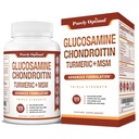 Puramente ideal Glucosamina Condroitina HSH Suplemento w/Turmeric & Boswellia - Glucosamina Sulfato Suplemento Conjunto para Homens e Mulheres - 120 Comprimidos
