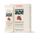 Ultimate Aloe Powder – Morango Kiwi Sabor, Suporta Saúde Digestiva, Sistema imunológico e Cura Normal, Aloe em pacotes de pó conveniente, 16 pacotes, Glúten-livre, Vegan, Não-GMO