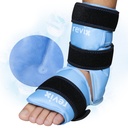 REVIX Pacote de gelo do tornozelo envoltório para alívio da dor no pé e lesões nos pés, gel reutilizável Pacotes frios de gelo para Aquiles Tendonitis, Fasciitis plantar, tornozelos e calcanhares torcidos