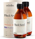Adalin Black Seed Oil Liquid 16.8 fl oz □ Nigella Sativa Seed Oil □ Alto Thymoquinone □ Frio Pressed □ Garrafa de vidro