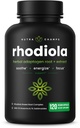 Rhodiola Rosea Supplement 600mg □ 120 Cápsulas Vegan □ Rhodiola Rosea Extract for Energy, Stress Relief, Mood and Focus □ Raiz Adaptogênica com Rosavin & Salidrosides □ 300mg Pills by NutraChamps