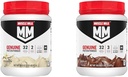 Leite Muscle Genuine Protein Powder Bundle, Vanilla Crème 1,93 Libras 12 Servings 32g Protein 2g Açúcar e Chocolate 1,93 Libras 12 Servings 32g Protein 3g Açúcar