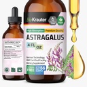 BIO KRAUTER Astragalus Tintura - Astragalus Raiz Extrato para apoio imunológico - Álcool e açúcar livre - alta absorção - gotas Vegan 4 Fl.Oz.