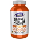 NOW Foods Sports Nutrition, Arginina & Citrulina em pó, 1:1 Ratio, Ácido Amino, 12-onça