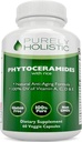Phytoceramidas Skin Therapy Supplement 60 Cápsulas 100% Arroz Baseado 100% Natural Vegetarian / Vegan Cápsulas 100% DV de vitamina A, C, D & E sem preenchimentos ou Ingredientes Artificiais