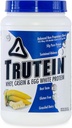 Nutrição Corporal Trutein Alta Proteína Pó: 45% Whey, 45% Casein, 10% Ovo Branco, Gluten-Free, Baixo Sódio, Grass Feed Whey Protein Powder, Gym Supplement & Breakfast Shake, Banana Cream, 2lb