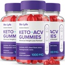 Biolyfe Keto + chicletes, BiolyfeKeto ACV Suplemento Keto chicletes - força máxima, Keto+ ACV chicletes, Todos os suportes naturais Fórmula Keto+ACV Fórmula avançada, Biolyfe Keto Gummy Reviews (3 Pack)